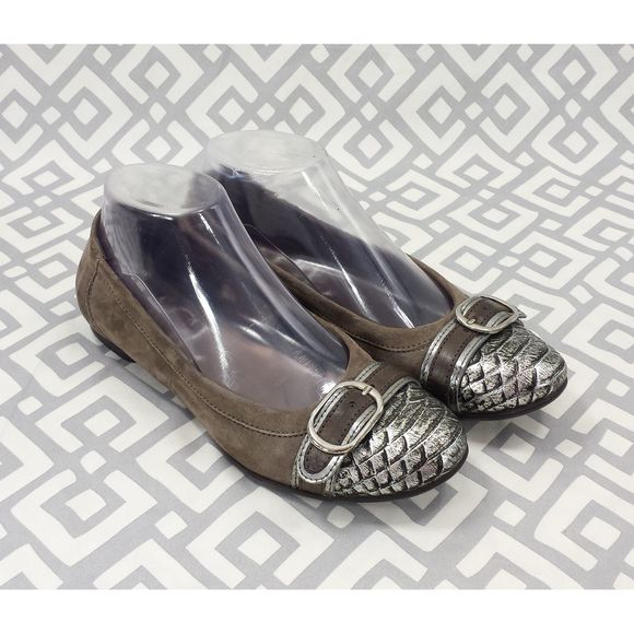 Attilio Giusti Leombruni Shoes - AGL Attilio Giusti Leombruni Cap Toe Ballet Flats